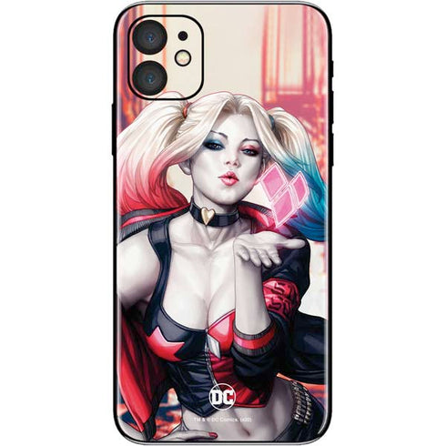 DC Comics Harley Quinn Rebirth Cover #1 Legacy Color Variant Art by Art Germ iPhone 11 Skin